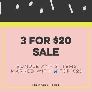 3 for $20 sale! 🦋